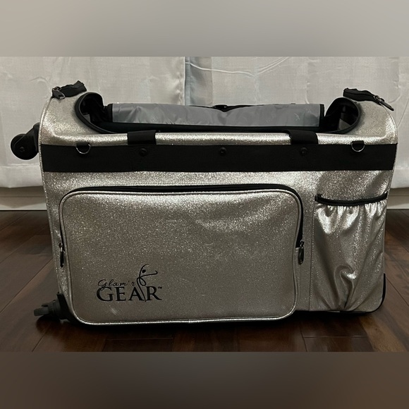 Glam'r Gear Mobile Changing Station™ Dance Duffel Bag with Built-In uHide® Rack. - Picture 9 of 11